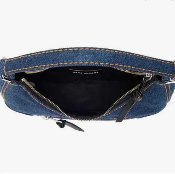 Marc Jacobs Navy Denim Hobo Bag - Picture 4 of 10